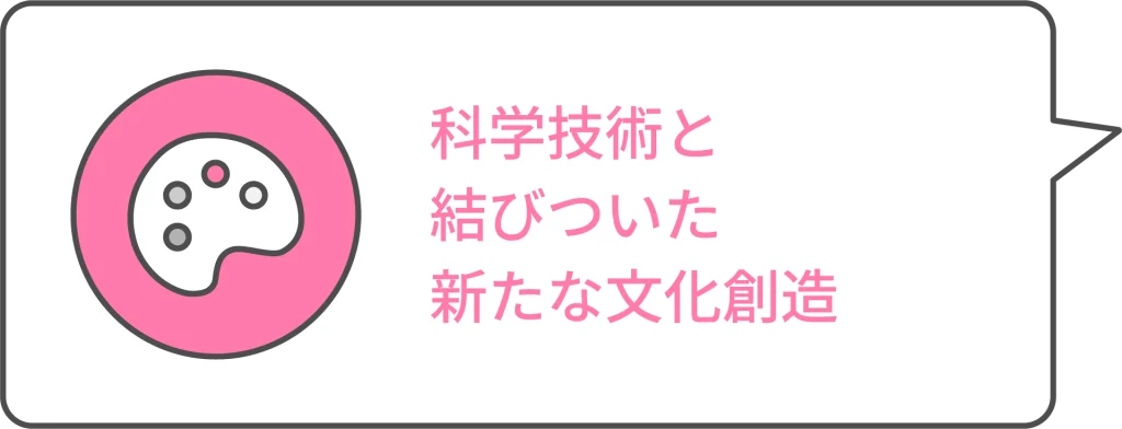 科学技術と結びついた新たな文化創造